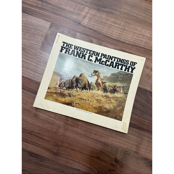 Vintage The Western Paintings of Frank C McCarthy 1974 Paperback Coffee Table - Picture 1 of 6